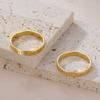 Cazador Engraving Name Rings for Women Men Stainless Steel Personalized Couple Dating Rings Jewelry Anniversary Birthday Gifts