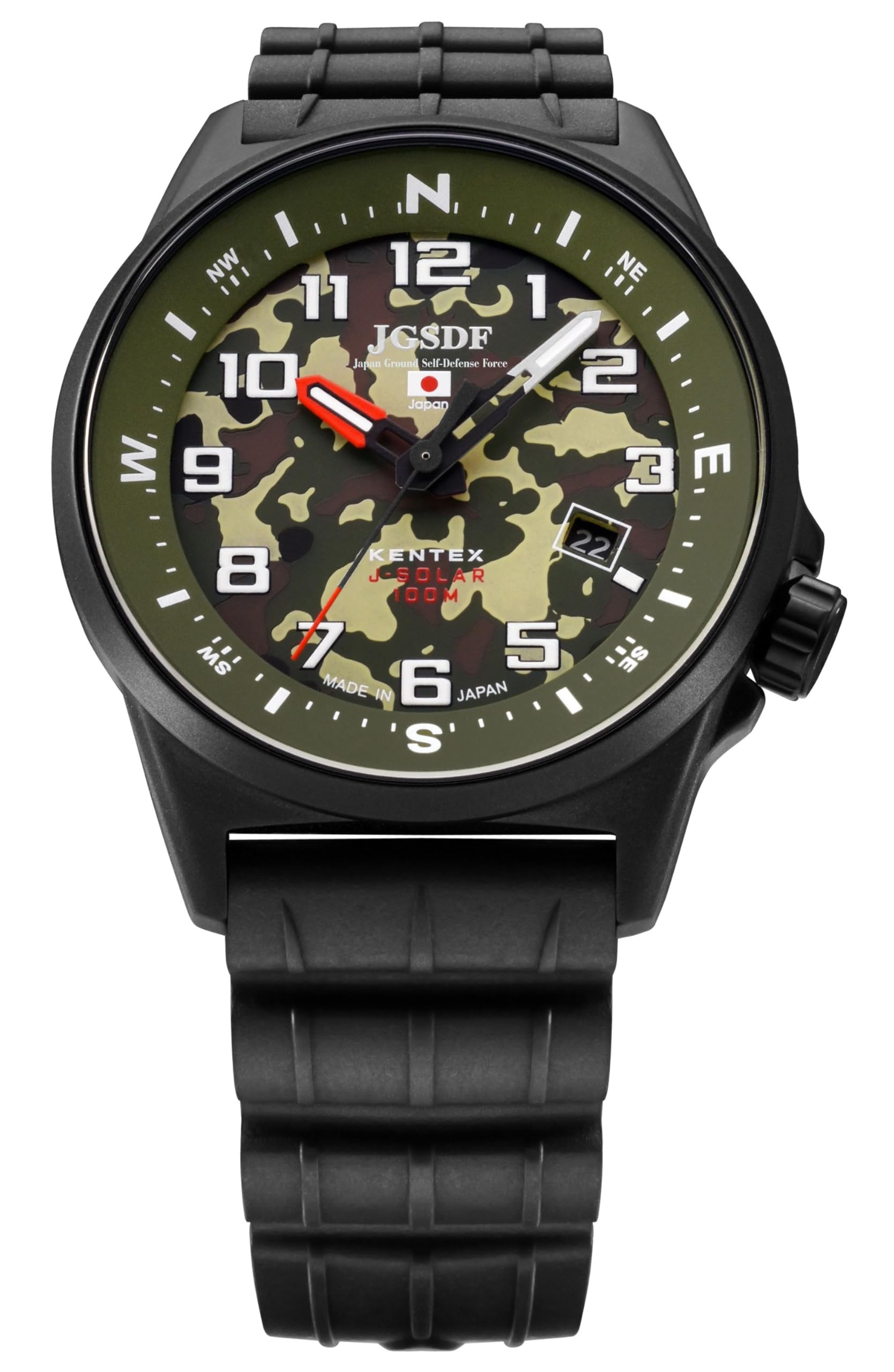 

Часы JSDF Combat Solar Army Black [KENTEX] S715M-16 мужские зелёный