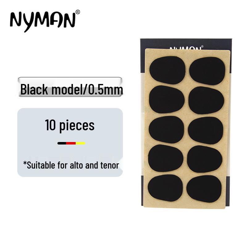 Eb Alto/Tenor/Baritone Saxophone & Clarinet Mouthpiece Pad, 0.5/0.8mm Reed Plate Patch for Wind Instruments
