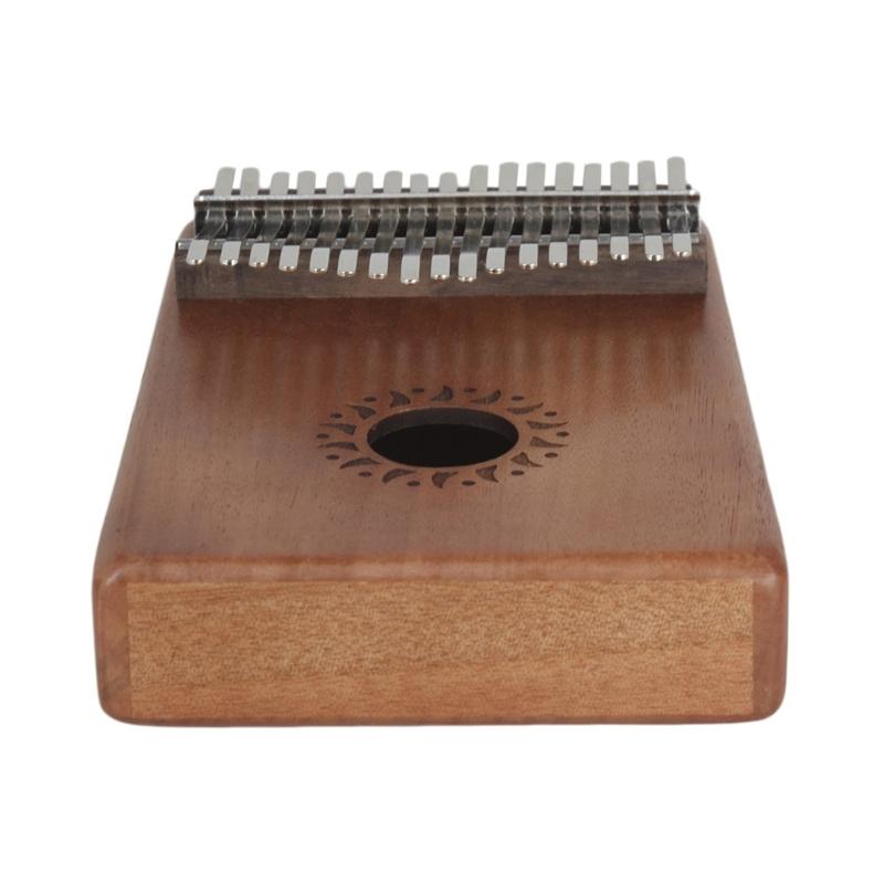 Cute Mahogany 17 Key Mini Kalimba Wood Material Thumb Piano Gift Keyboard Instrument Finger Piano Best for Kid, Beginner