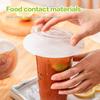 50/500Pcs Leakproof Paper Drink Cup Leakproof Round Coffee Cup Take Away Paper Cup Lid Coffee Spill Proof Gasket