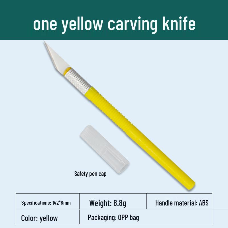 Precision Art Knife for Students - Ideal for Paper Cutting, Stamp Carving & Crafting