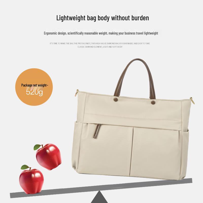 Women's High-End Fashion Laptop Handbag: Shockproof, Waterproof, Lightweight, Large Capacity Crossbody and Shoulder Bag