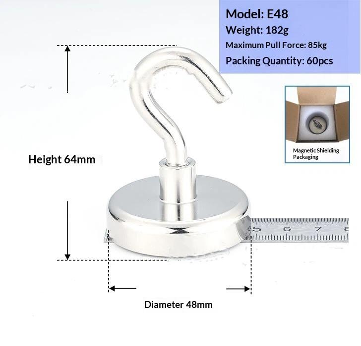 Magnetic Hooks Strong Grip Premium Electroplated Finish No Drill Hooks for Kids Room Toy Hanging Wall Decor Organizer Supplies