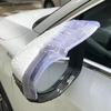 2 Stück Universeller Auto-Rückspiegel-Regen-Augenbraue Auto Auto Rückspiegel Seite Regen Schnee Schutz Sonnenschutz Blende Protector PVC