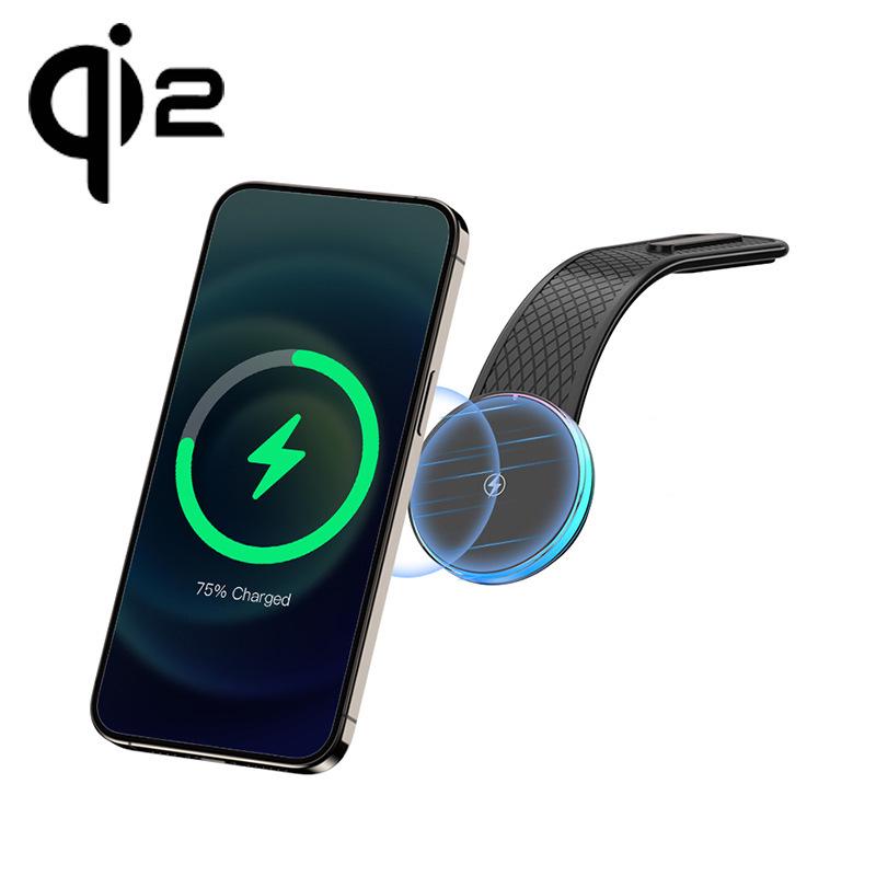 Qi2 MagSafe Trådlös Billaddare & Vikbar Telefonhållare
