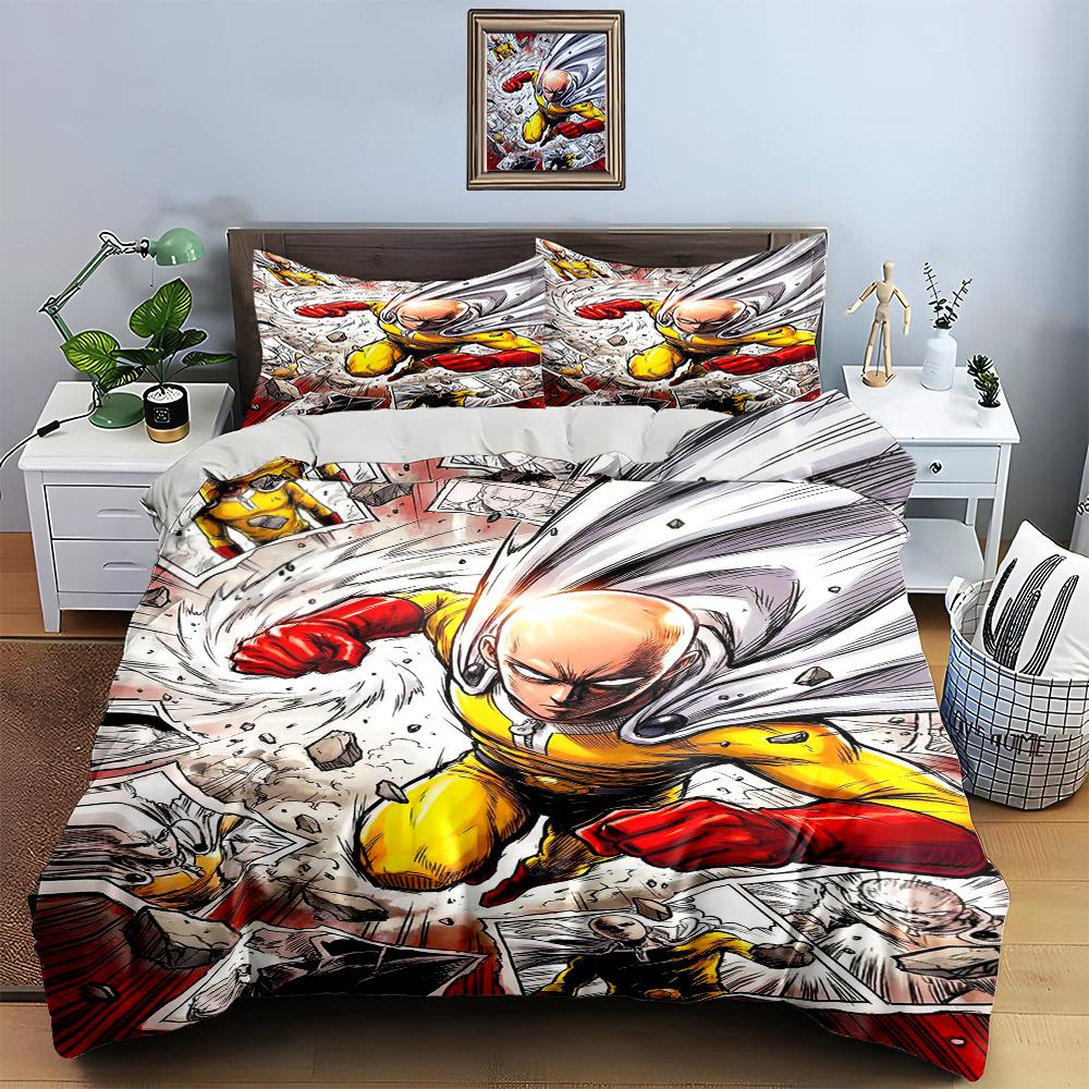 Heroic action illustration Bedding Duvet cover sets Duvet covers Pillowcases gifts (1 * Duvet Cover 2 * Pillowcases, without duvet insert)