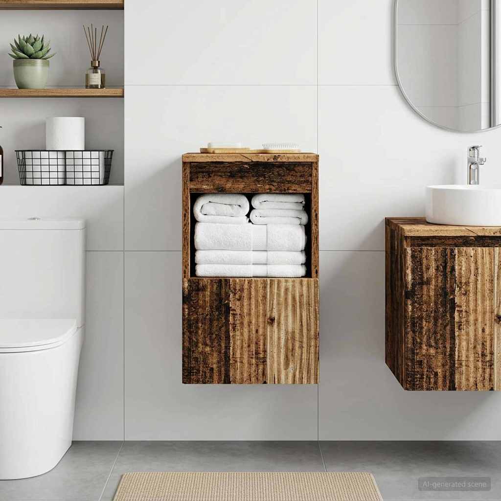 Bathroom Cabinet Reclaimed Wood Style 30 x 35 x 50 cm Particleboard