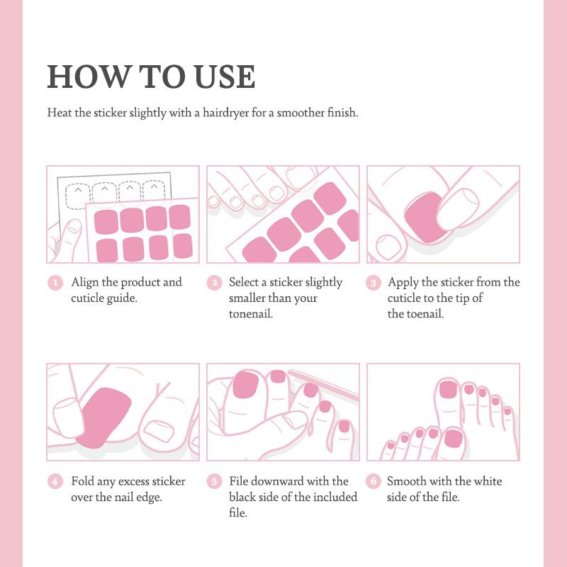 Party & Bold Pedicure Nail Stickers - 37 Self-Adhesive Tips, Vibrant Neon & Graphic Prints, Quick 5-Min Pedicure