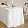 Table Protector Runner Sheer Flowing Runner, Chiffon Wedding Elegant Solid Color Scratch Resistant for Dining Home Bridal Shower Party Decor