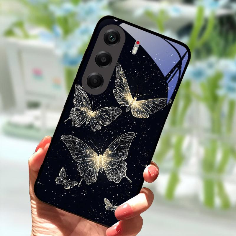 Phone Cover For Tecno Camon40 40Pro 4G Fashion Tempered Glass Anti Drop Protection Shell For Tecno Camon 40 Pro Case CM6 Funda