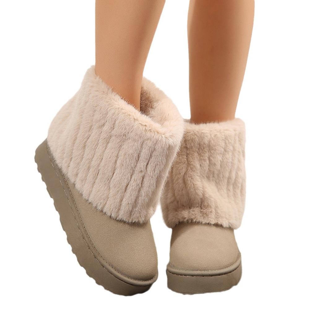 Cold-resistant and warm, fashionable snow boots, warm guardian in winter