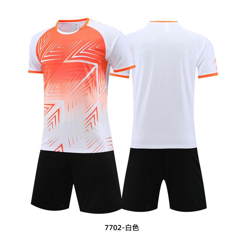 Children's football jersey, short-sleeved suit, competition training jersey, summer breathable printing, football jersey, jersey print number