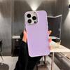 Galvanisierte Linsen-Bumber-Telefonhülle für iPhone 16 15 14 13 12 11 Pro Max X XR XS Max 7 8 Plus SE Einfarbige Silikon-Rückseite