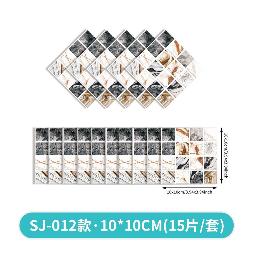 Color Crystal Mosaic Wallpaper Self-Adhesive Waterproof And Oil-Proof Kitchen Bathroom Wall Decoration The Same Wall Sticker