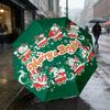 Christmas Train 8 Ribs 3Fold Black Glue Uv Protection Umbrella Sun Protection Rainproof Compact Folding Umbrella For Travel Daily Use C9241831