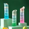 650ml Water Mist Spray Gradient Water Bottle Cools Down Spray Bottle Sports Water Cup  Outdoor