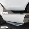 2pcs Universal Car Front Rear Car Bumper Strip Carbon Fiber Enveloping Anti-collision Spoiler Carbon Fiber Winglets
