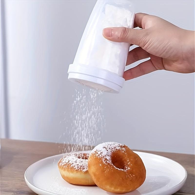 1PC Handheld Round Flour Sieve Household Dusting Can Baking Cocoa Powder Sieve Cup Powdered Sugar Sieve