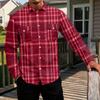 Men's Basic Long Sleeve Shirt with Two Pockets