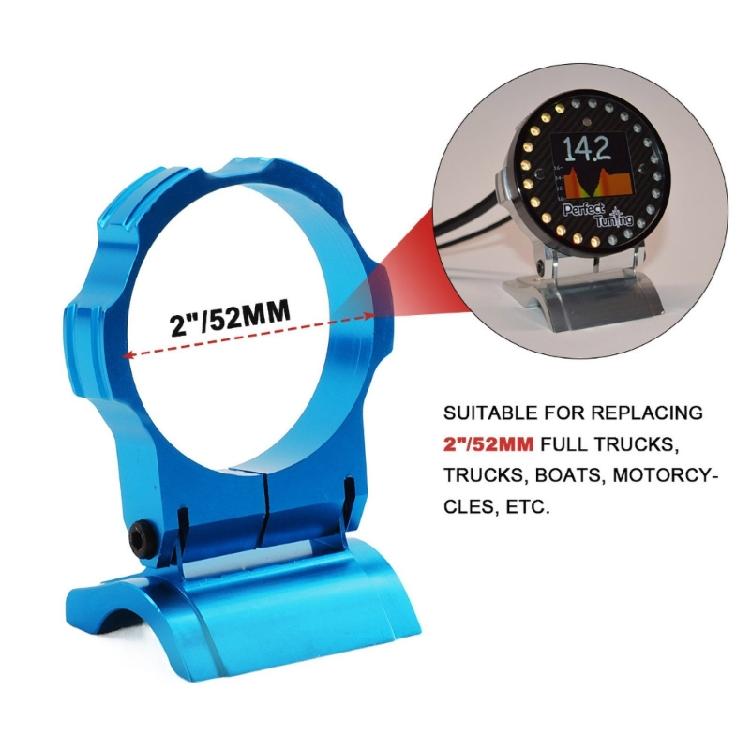 Adjustable Single Hole Bracket 2in 52mm Aluminum Auto Gauge Meter Pod Mount Holder Car Pillar Gauge Meter Mount Bracket