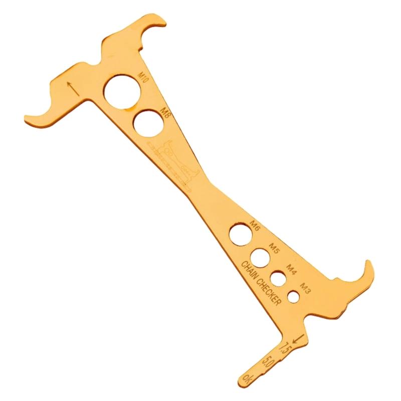 1/2pcs Bicycles Chain Checker Road Bike Chain Wear Indicators Gauge Measuring Ruler Tool Bicycles Chain Repair Tool