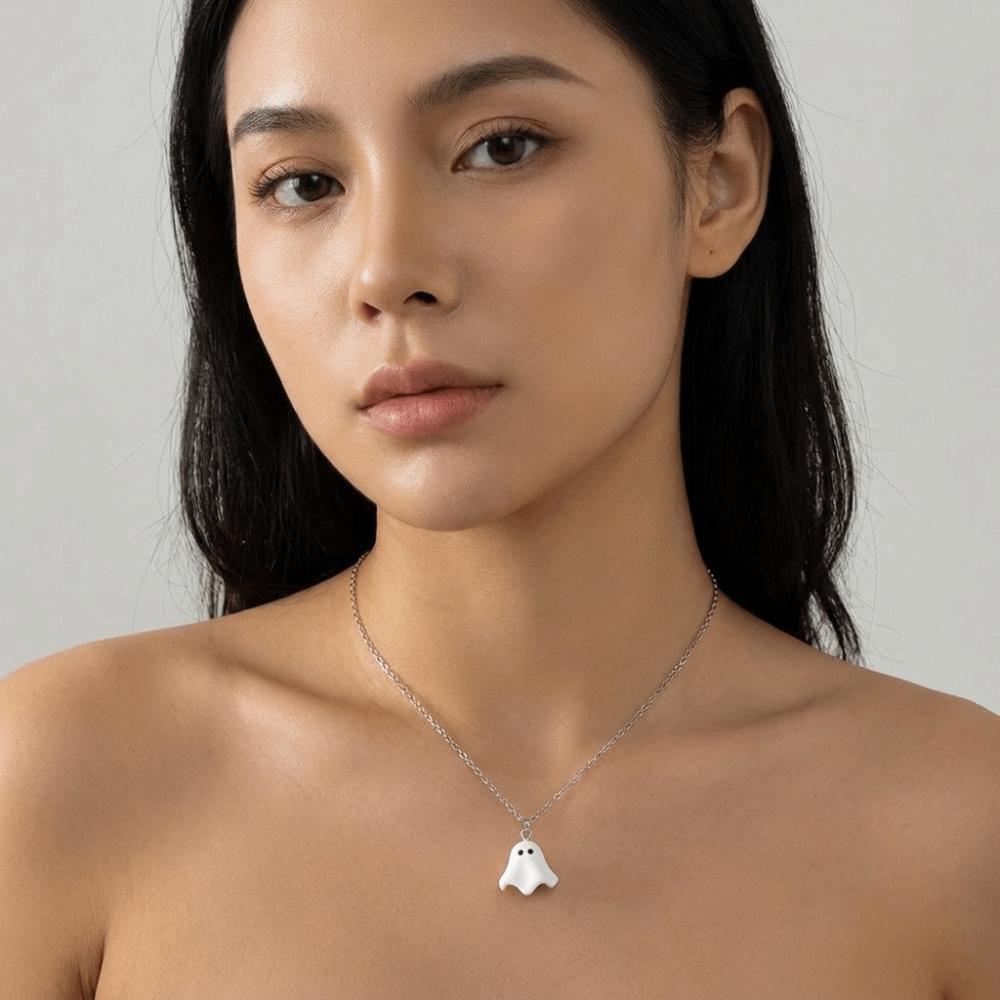 Cartoon Ghost Drop Earrings Zinc Zinc Alloy Women Necklace Gift Halloween Earrings Festivals Occasions