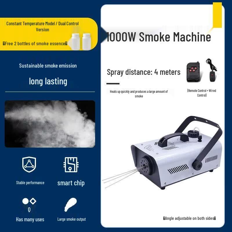 Portable Stage Fog Machine with LED Effects