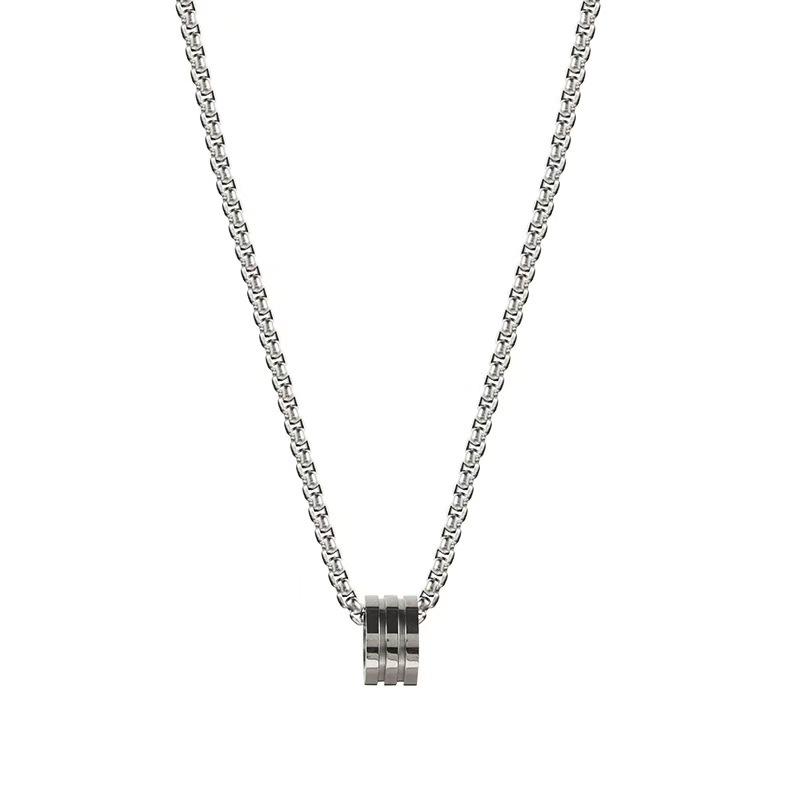 Versatile Titanium Steel Waist Necklace Pendant - Unisex Stainless Steel Sweater Chain