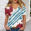 Trička s krátkým rukávem a výstřihem do V pro ženy, módní topy, moderní lehký měkký ležérní letní top