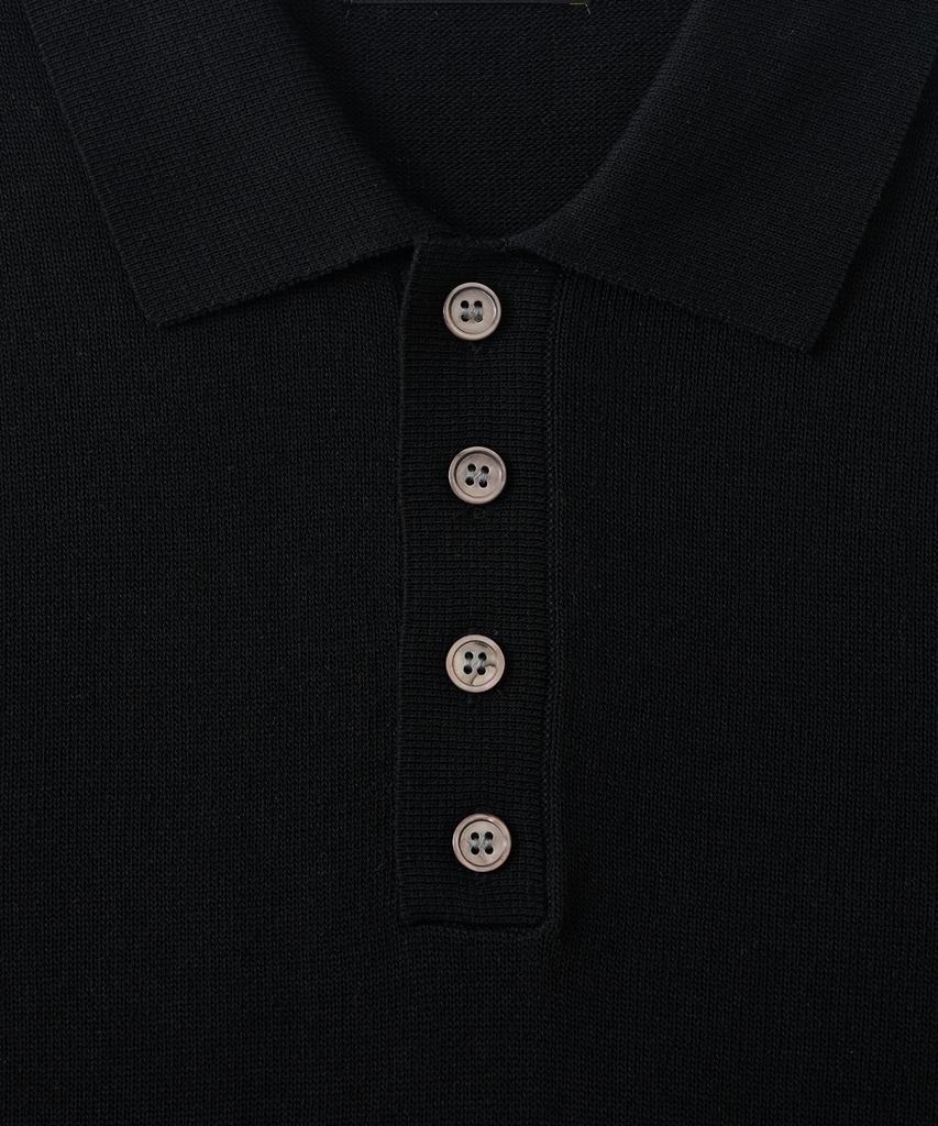 ANALOG MOOD Sepia Drop Short Sleeve Knit (Black)