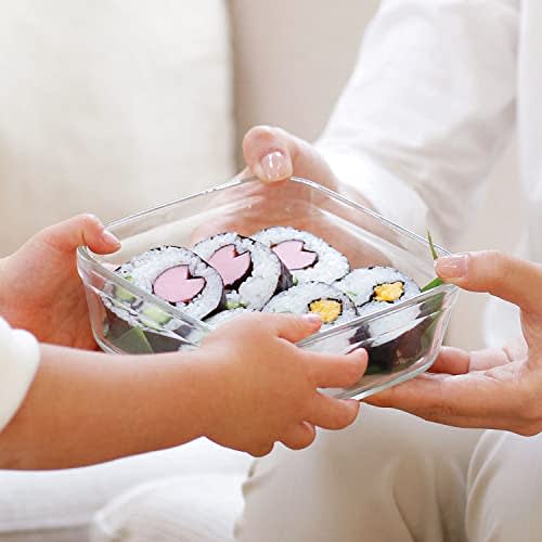 Iwaki Pack & Microwave Shallow Storage Container, Half, 500ml, White, Freezer-Safe, Oven-Safe, Microwave-Safe