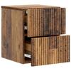 Wall Mounted Nightstand Reclaimed Wood Look 33 x 34.5 x 40 cm