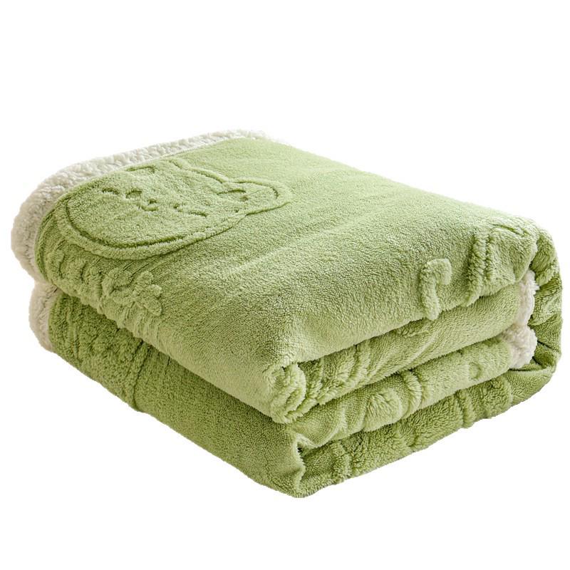 Thickened Double-Layer Taffy Lambswool Nap & Sofa Blanket