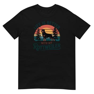 Dog Rottweiler Puppy Vintage Usa Daddesign T Shirt