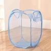 1pcs Folding Household Laundry Storage Basket Mesh Dirty Clothes Storage BasketToy Storage Bag Household Storage Bucket