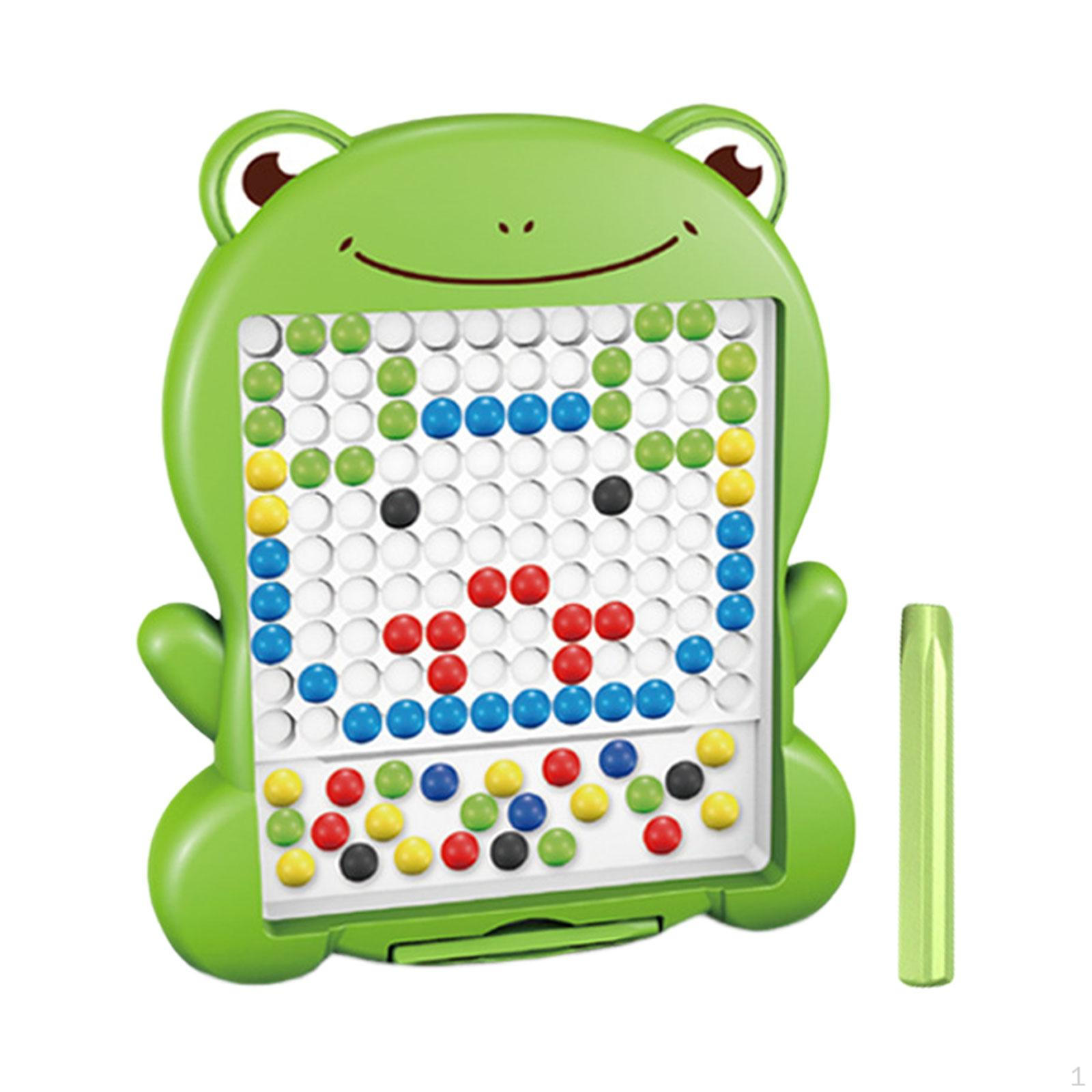Drawing Board Early Learning Toy Portable Dot for Kids Toddlers Boys Frog Frog