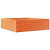 VidaXL Planter Wax Brown 80x80x23 Cm Solid Pine Wood, Outdoor Planter, Flower Box, Plant Box, 847200
