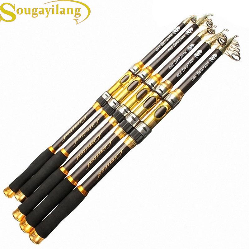 

SOUGAYILANG телескопическая удочка карбоновая морская удочка 2,1 м портативный спиннинг ручной рыболовные снасти аксессуар