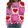 Christmas Sweatshirts Flower Floral 3D Print Women Autumn Fashion Hoodies Streetwear Y2k Pullovers Harajuku Tops Woman Clothing