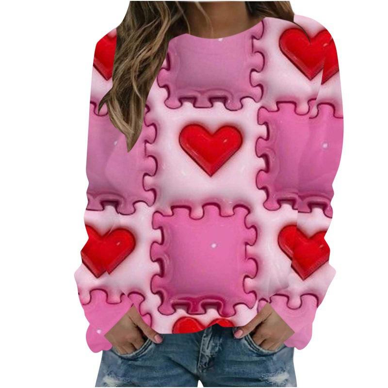 Christmas Sweatshirts Flower Floral 3D Print Women Autumn Fashion Hoodies Streetwear Y2k Pullovers Harajuku Tops Woman Clothing