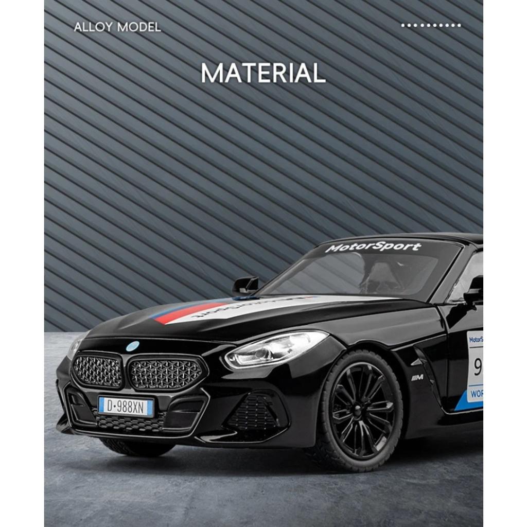 Simulation 1/22 BMW Z4 Coupe Convertible Supercar Model Collection Miniature Voiture Diecast Toy Vehicle Children Boyfriend Gift