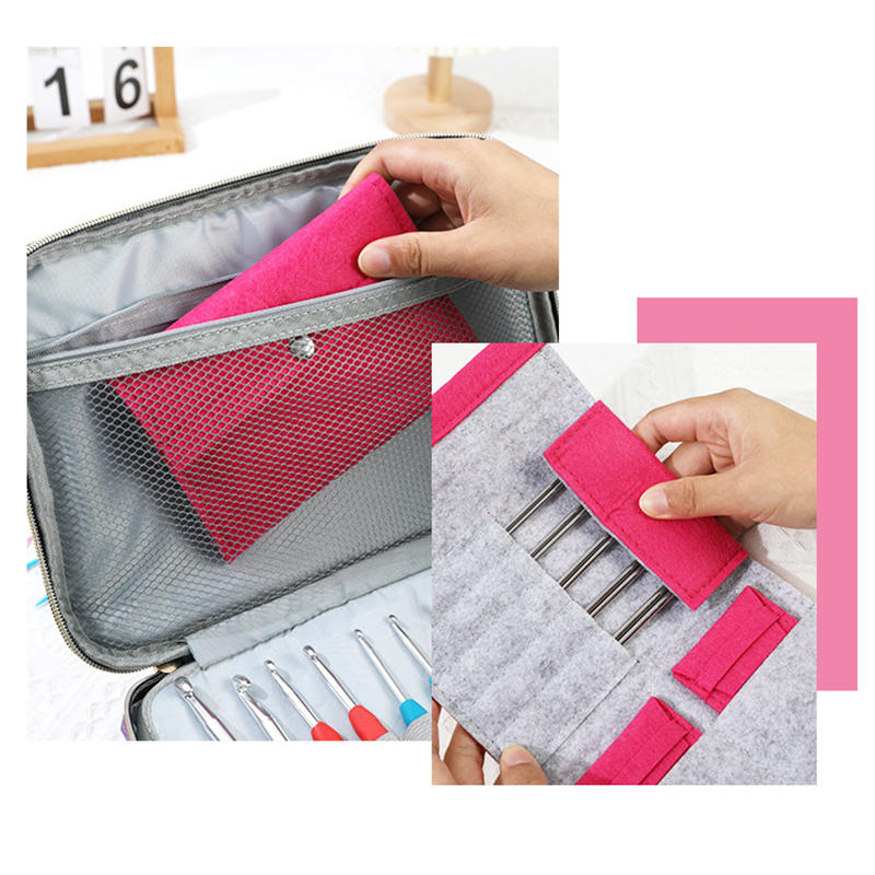 Mini Vilt Haak Breinaald Rond Breinaald Etui Opbergtas Draagbare Handtas Organizer voor Breigereedschap