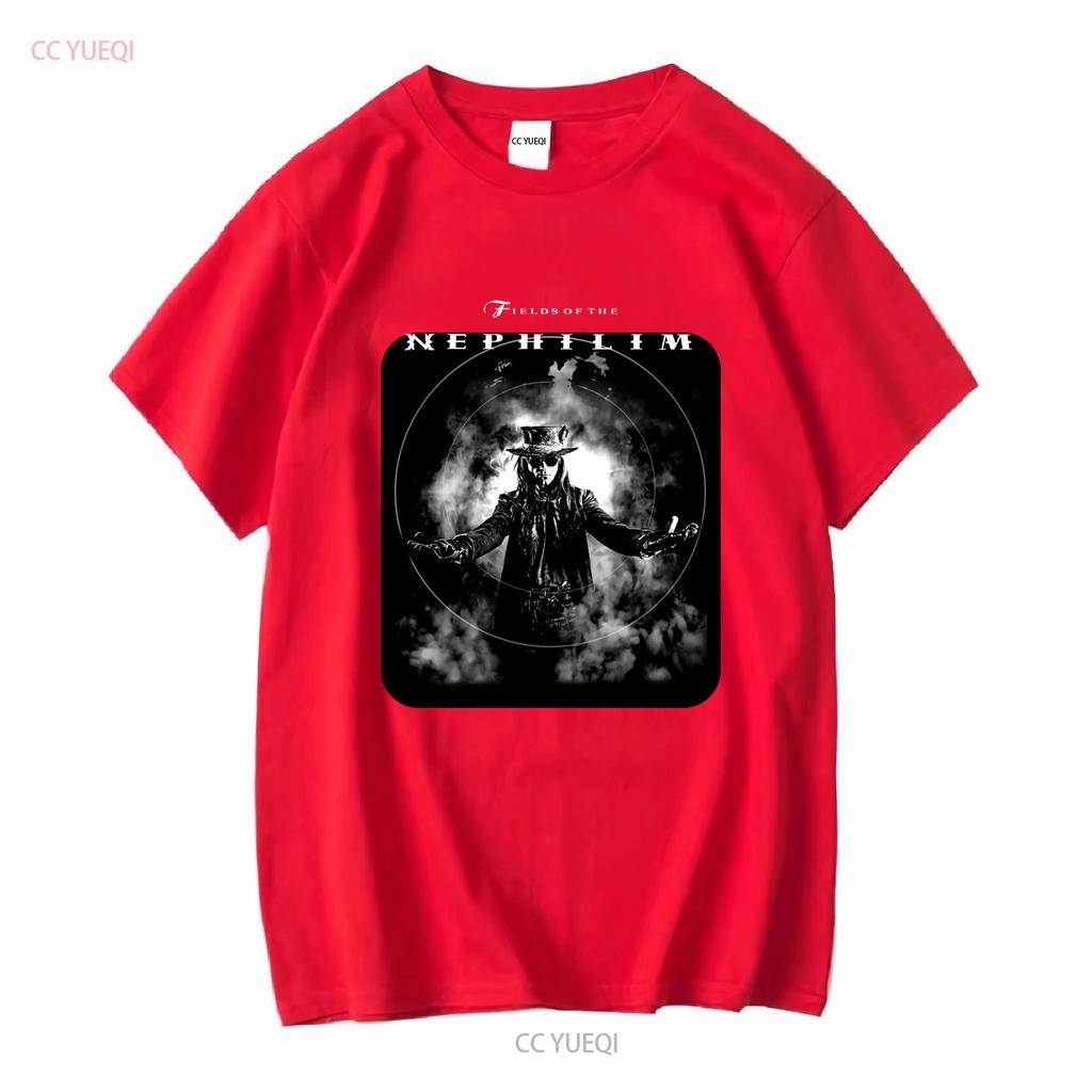Fields Of The Nephilim Band T Shirt Classic Graphic Te4201 Vintage Washed Comfortable Designer Clothes Fashion Versatile
