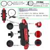 Ziyue Safety Light Bicycle Tail Light USB Rechargeable High Brightness LED Waterproof 4 Lighting Modes Rear Light (Red)