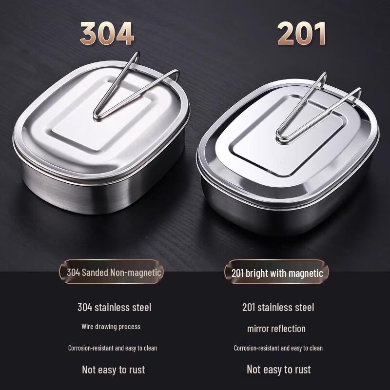 201 Stainless Steel Double-Layer Lunch Box