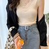 Frauen Sommer Spitze V-ausschnitt Gestrickte Leibchen Weste Tops Ärmellose Eis Seide Schlank Bodenbildung Shirt Einfarbig Oberbekleidung