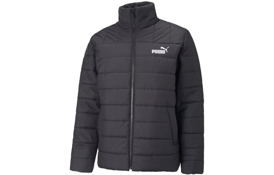 PUMA Puffer Jackets Men s Black Stand Collar Moderate Padded Puffer Jacket 672412-01 L