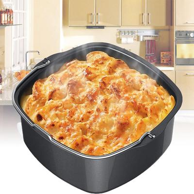 Quadratische antihaftbeschichtete Kuchenform, Backblech, Pfanne, Bratkorb, Backformen, Luftfritteusen-Zubehör