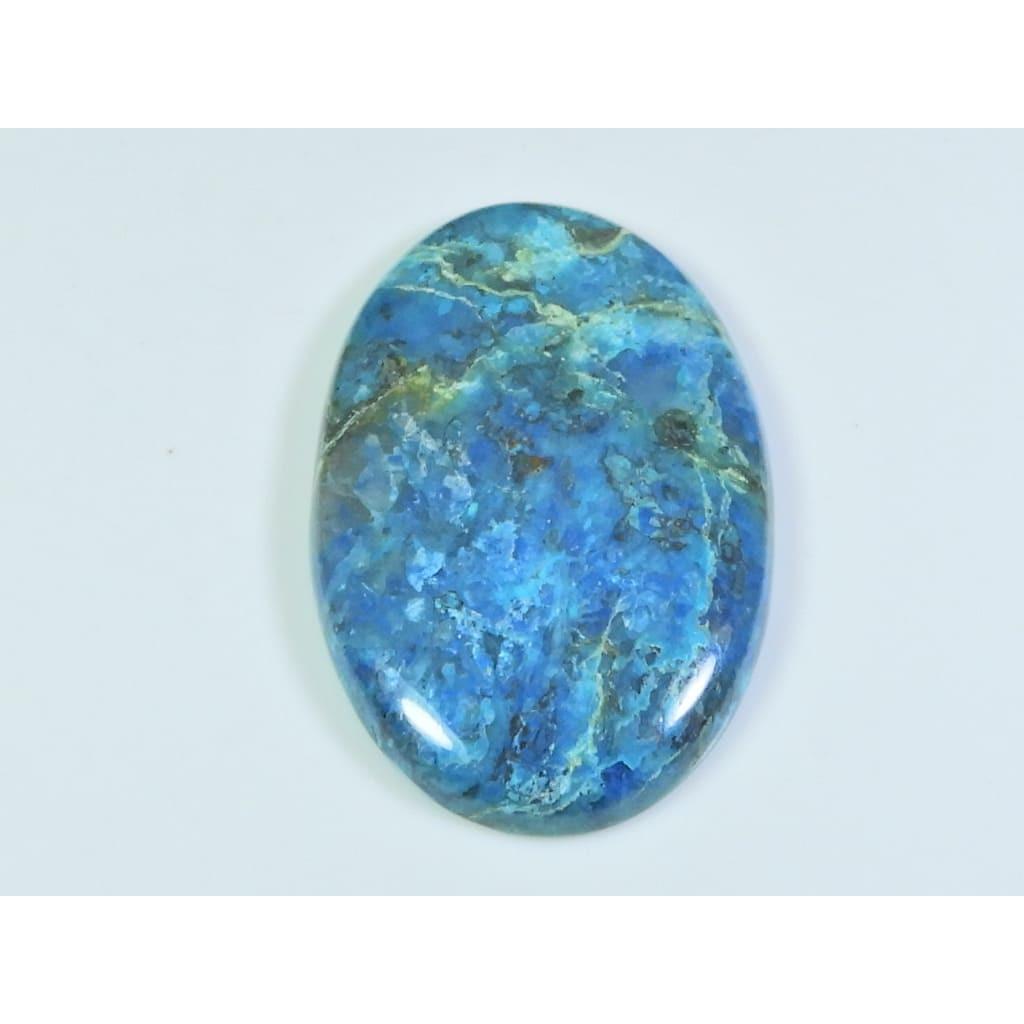 27X44X05MM Natural Shattuckite Oval Shape Cabochon Loose Gemstone 62Cts. D-119
